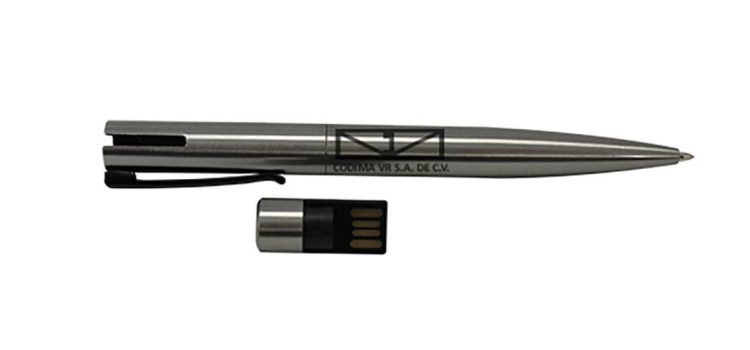 Bolígrafo USB Acero